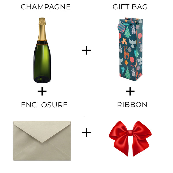 Champagne Express #1: Champán + Bolsa de Regalo + Recinto + Entrega