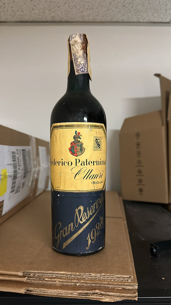 Federico Paternina, Gran Reserva, Rioja, Spain, 1928
