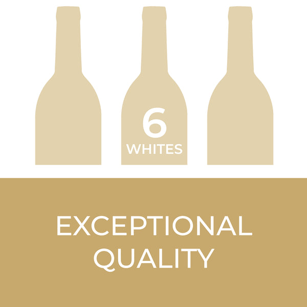 6-Bottle Wine Exceptional Quality All Whites | "One-Click" Assortment Boxes