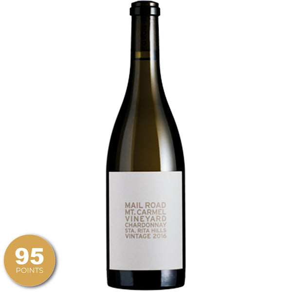 Mail Road, Mount Carmel Vineyard Chardonnay, Santa Rita Hills, California, 2016 through Merchant of Wine.