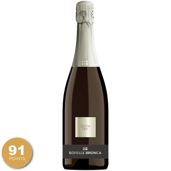Sorelle Bronca, Extra Dry Brut, Prosecco di Valdobbiadene Superiore DOCG, Veneto, Italy, NV through Merchant of Wine